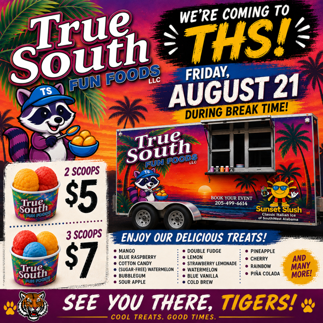 True South Fun Foods coming Friday, Aug. 21 to Thomasville High School