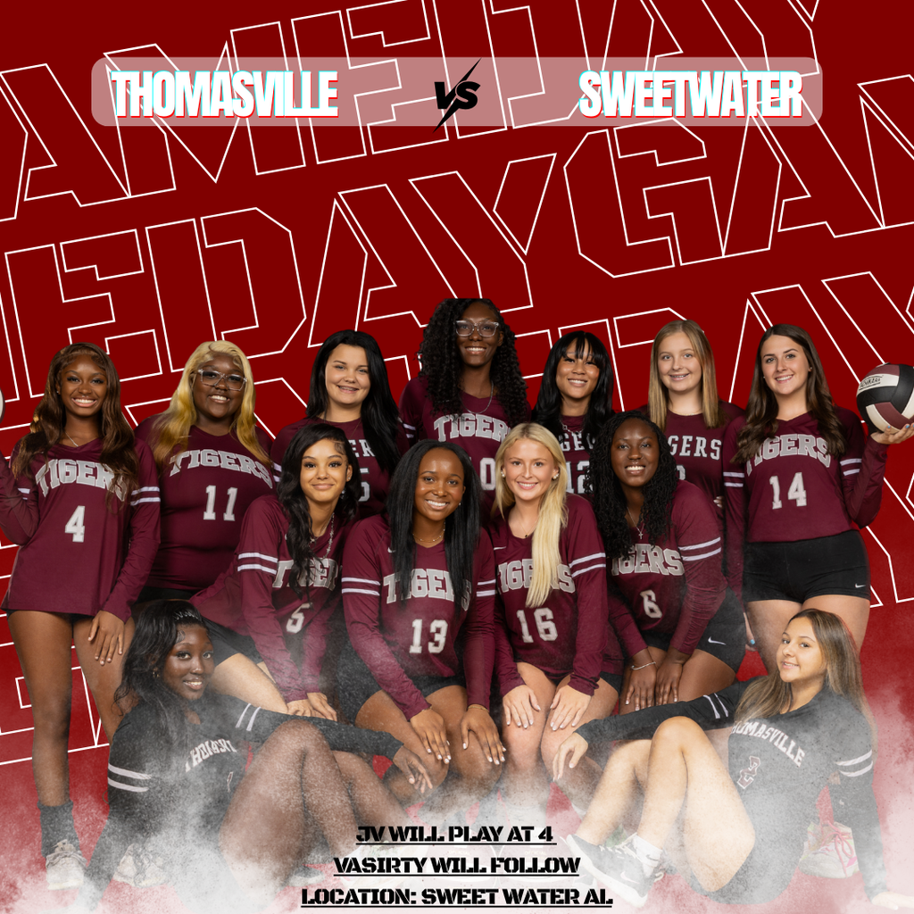The THS Lady Tigers Junior Varsity and Varsity Volleyball teams will travel Tuesday, Aug. 25 to play at Sweet Water High School. The JV games starts at 4 p.m. Cash or GoFan will be accepted at the gate.