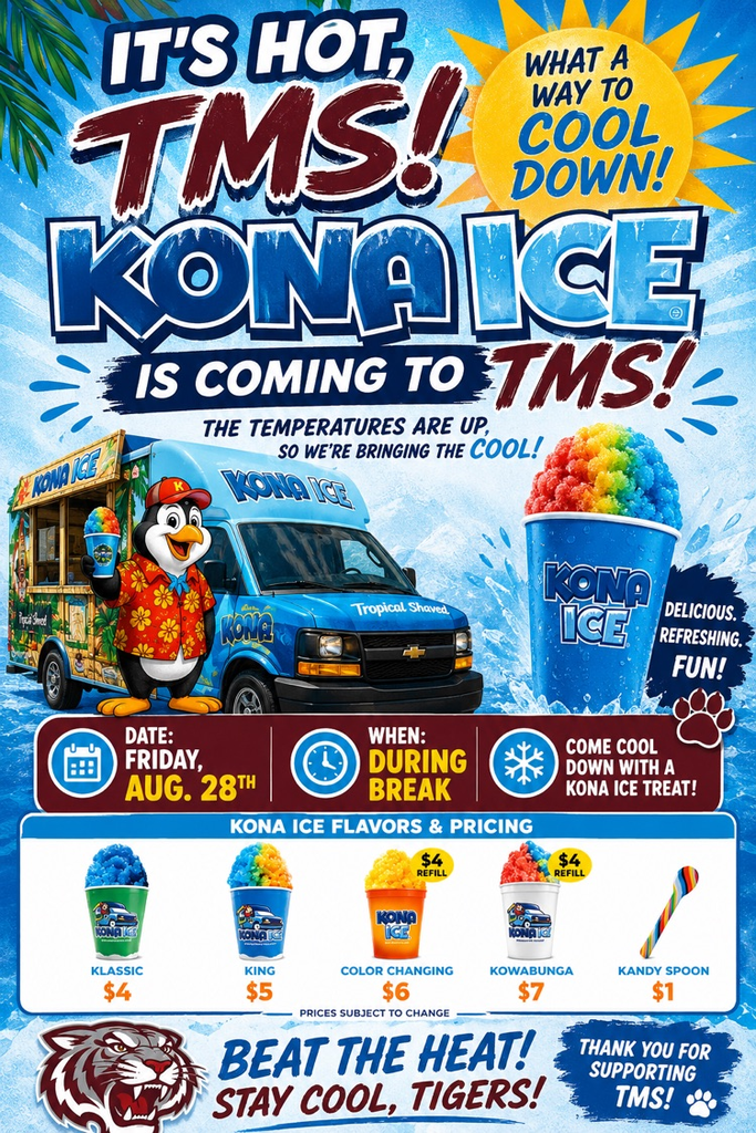 Kona Ice coming Friday to TMS