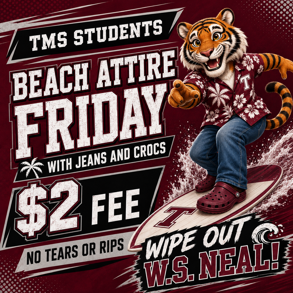 TMS students can wear beach attire, jeans and crocs on Friday, Sept. 4 - for a $2 fee.