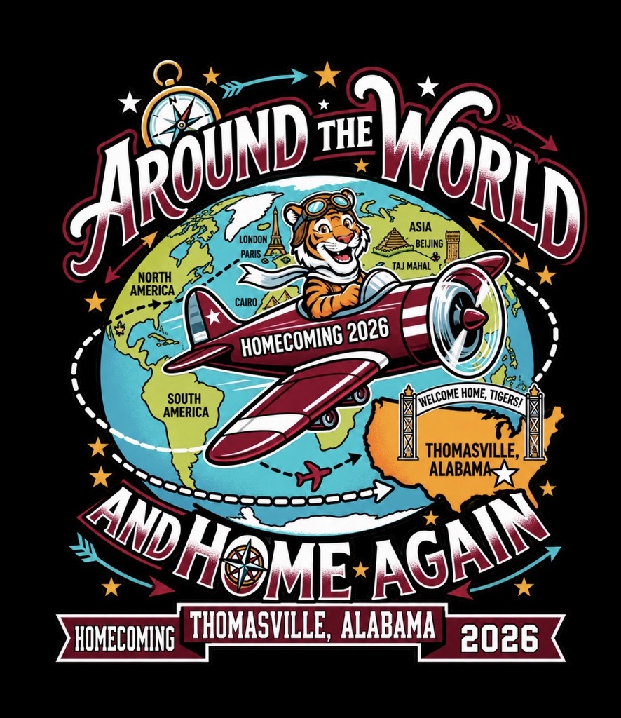 The TCS Yearbook staff is selling the official TCS 2026 Homecoming Shirt! Gildan Ultra Cotton • Youth XS–XL: $15 • Adult S–XL: $20 • Adult 2XL-5XL: $25 Order forms will go home Monday, September 21st. All orders and money are due Oct. 1 by noon. Thank you for supporting our yearbook program!