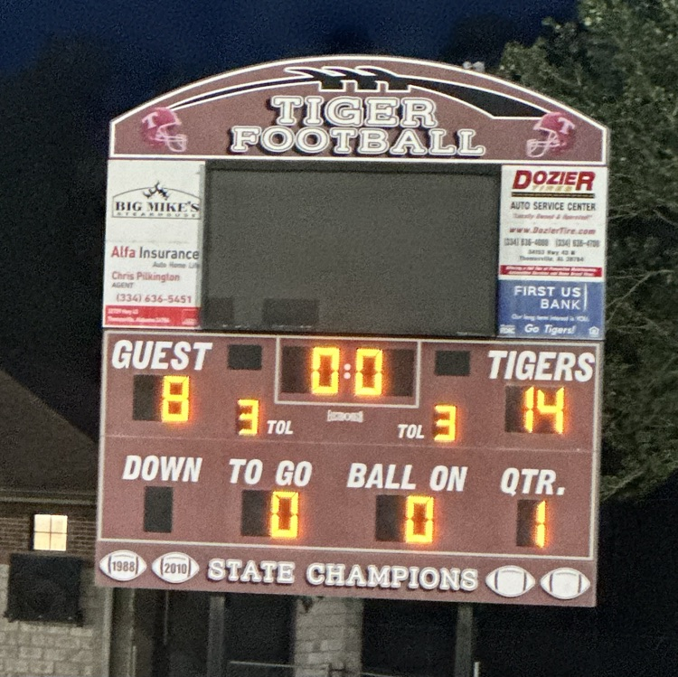 The TCS Jr. High Tigers football team beat Jackson 14-8 Sept. 21 at D.F. Anderson Field.