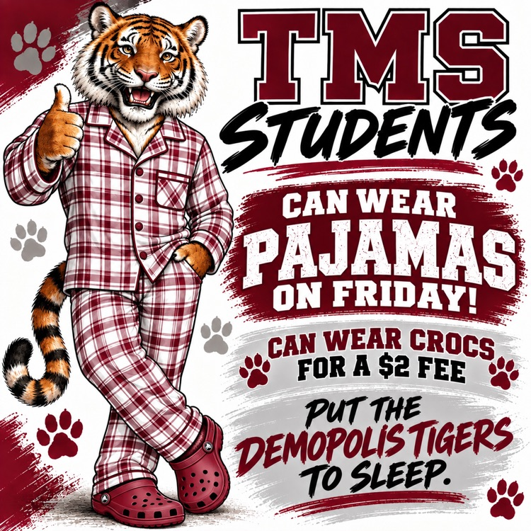 TMS students can wear pajamas on Friday, Sept. 25.