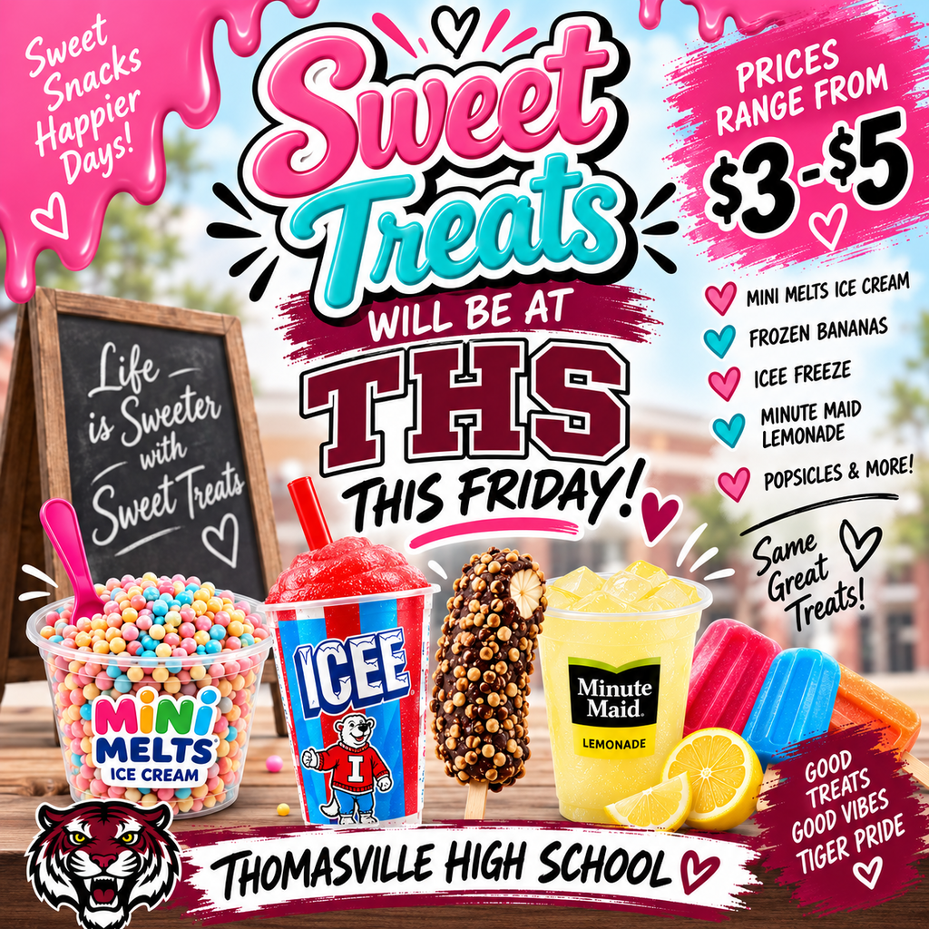 Sweet Treats are coming Friday, Sept. 25 to THS