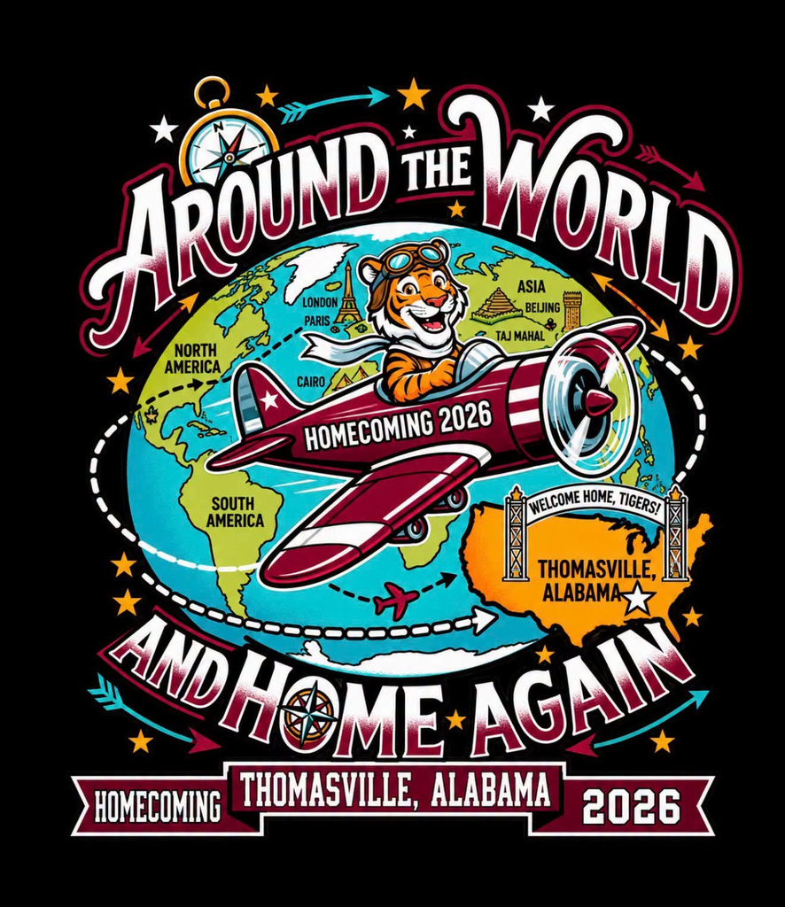 The TCS Yearbook staff is selling the official TCS 2026 Homecoming Shirt! Gildan Ultra Cotton • Youth XS–XL: $15 • Adult S–XL: $20 • Adult 2XL-5XL: $25 Order forms will go home Monday, September 21st. All orders and money are due Oct. 1 by noon. Thank you for supporting our yearbook program!