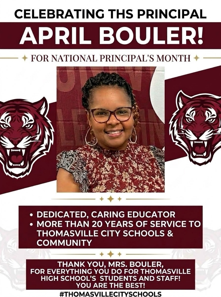 THS honors April Bouler during Principal’s Month.