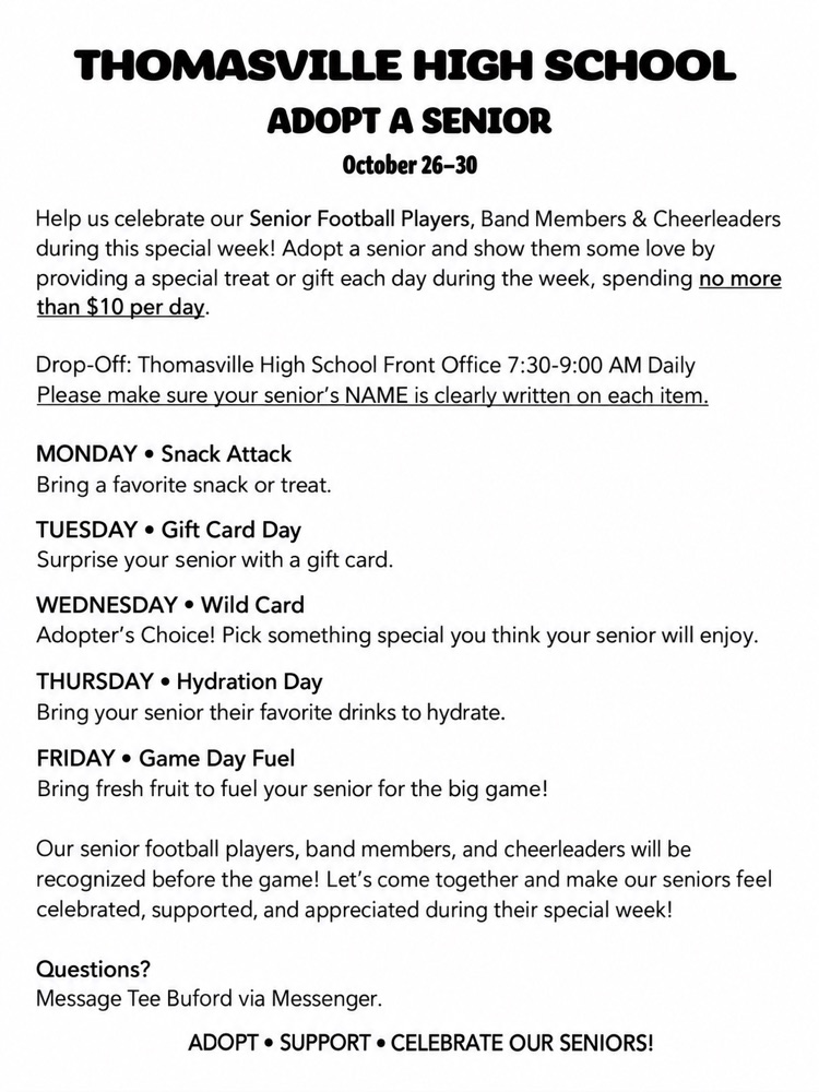 Adopt A Senior Oct. 26-30