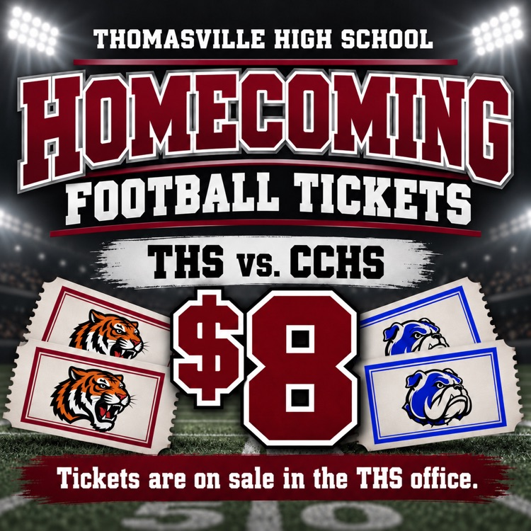 Tickets for Friday’s game are on sale in the THS Main Office.