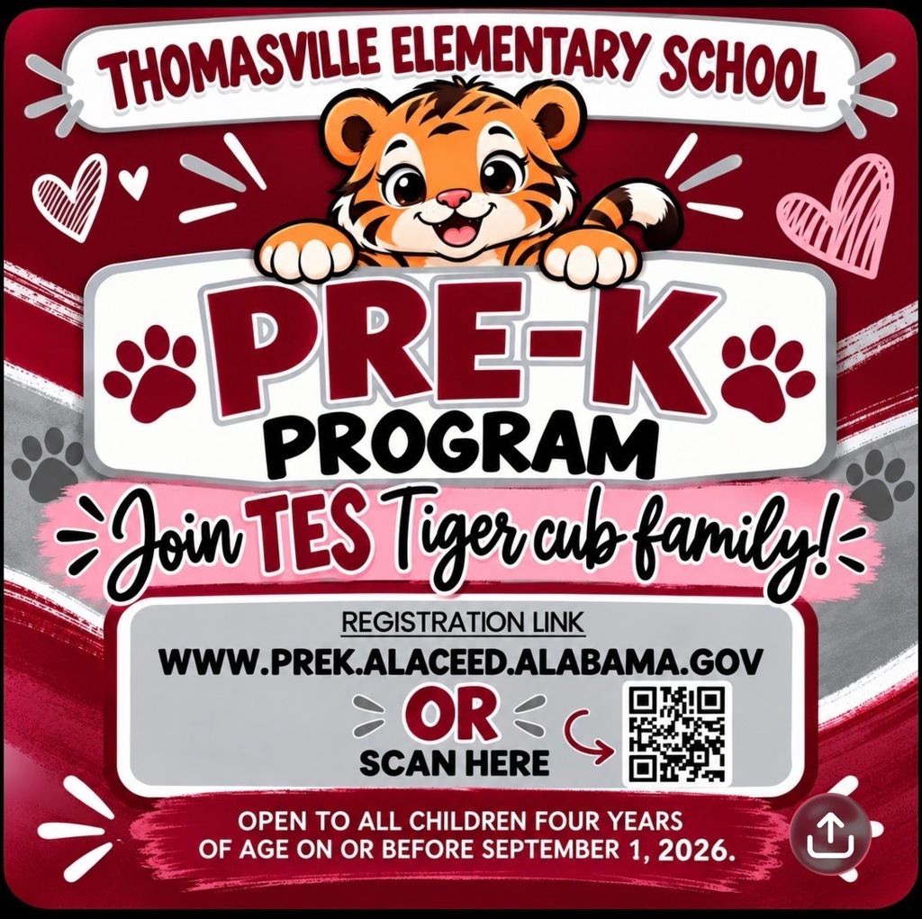 Register to join the Pre-K program at Thomasville Elementary School