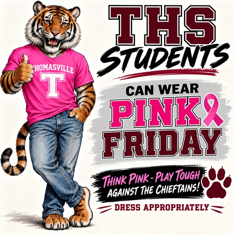 THS students can wear pink Friday for Game Day.