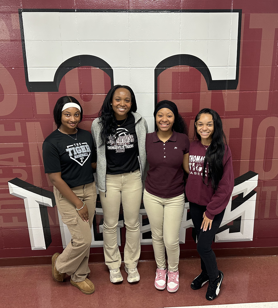 Officers for the Thomasville High School chapter of HOSA-Future Health Professionals for 26-27 include Keyana Bettis, President; Kirstin Marshall, Vice President; Kayla Burroughs, Secretary; and Kristin Howard, Reporter.