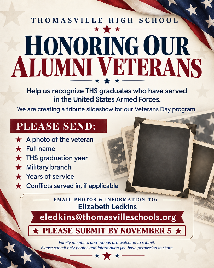 Help us recognize THS graduates who have served in the U.S. Armed Forces.