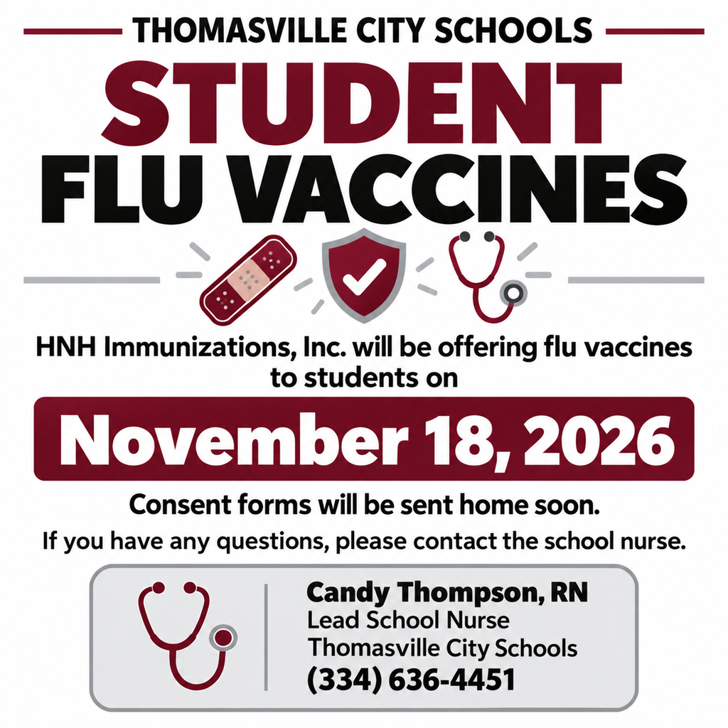 Flu vaccines will be offered to students on Nov. 18.