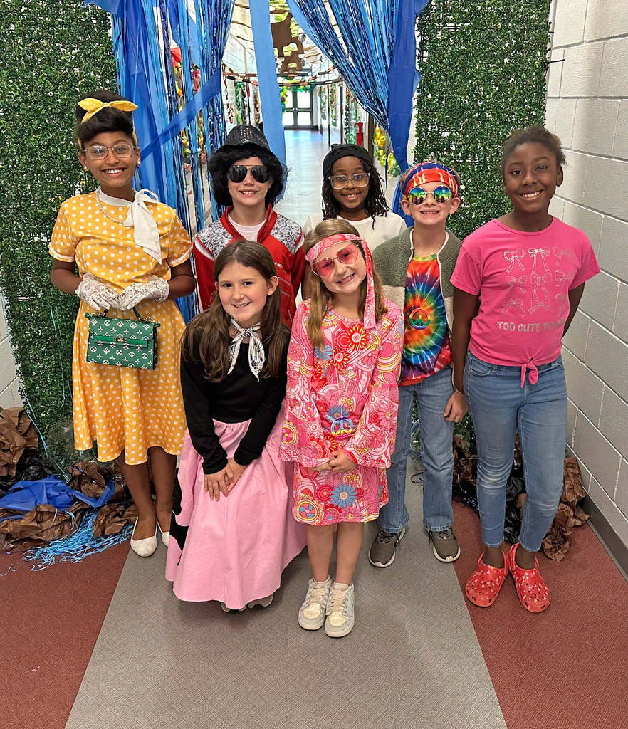 TES Peer Helpers - Fourth Grade: (back) Reinys Rodriguez Perez, Jay Phillips, Harmoni Daley, Preston Harrell and Kansas Richardson; (front) Emilia McKinley and Claire Drinkard