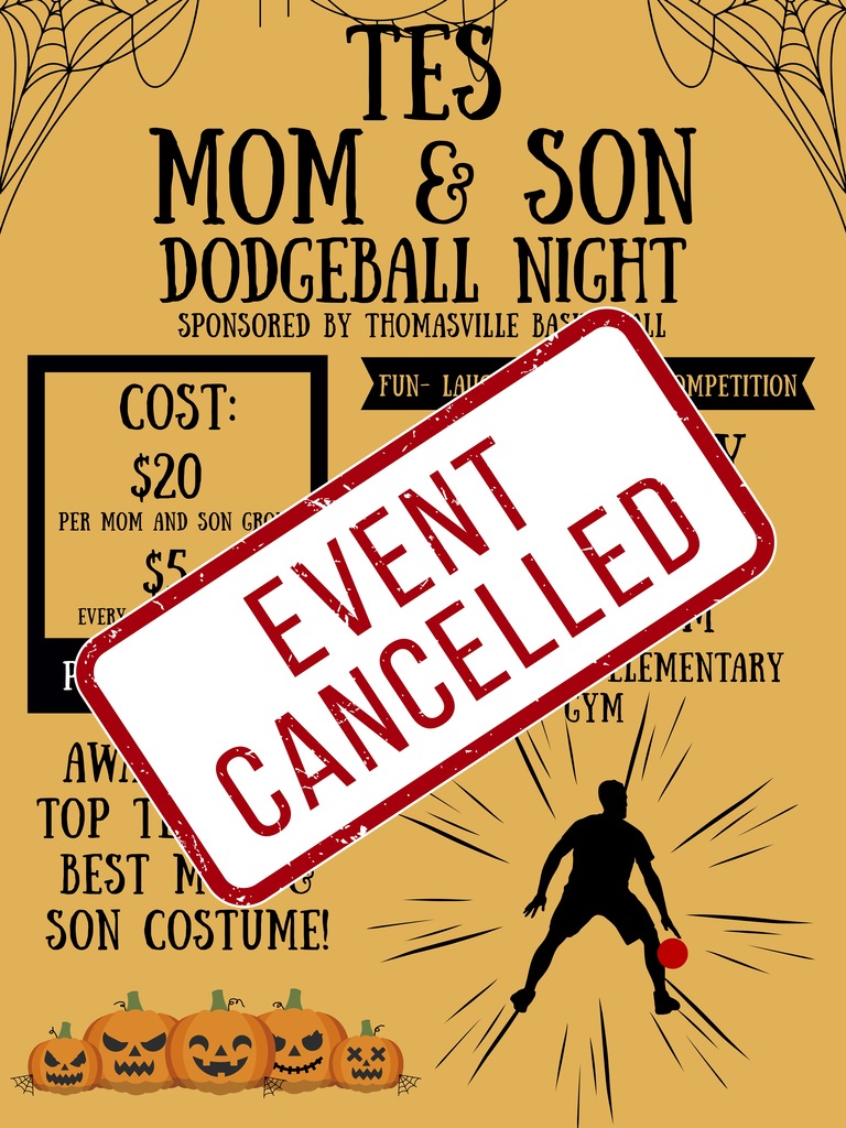 TES Mom and Son Dodgeball Night cancelled