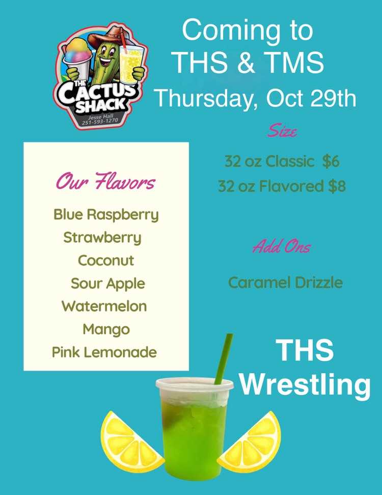 The Cactus Shack coming Oct. 29 to THS/TMS.
