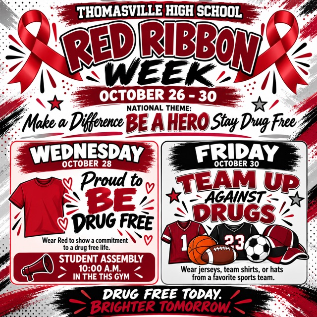 Red Ribbon Week, Oct. 26-30 at THS