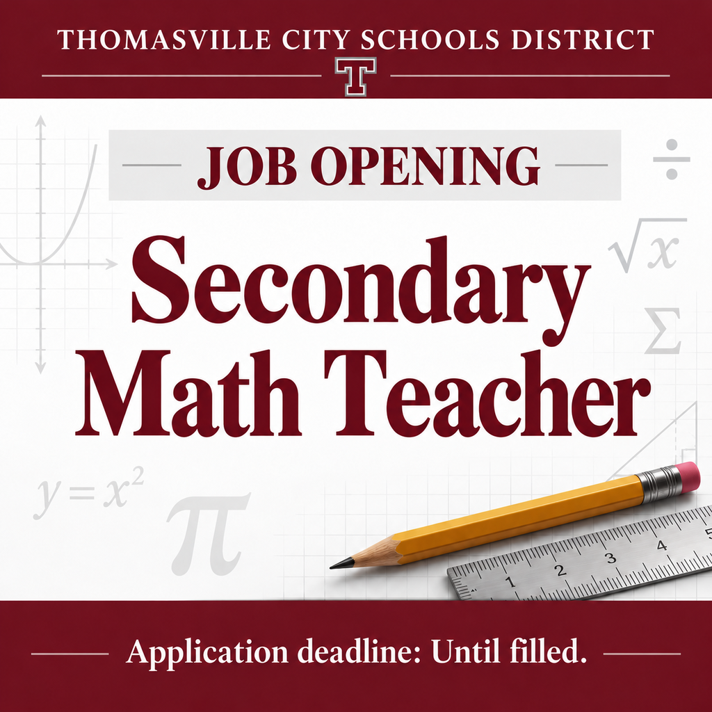 Job opening for Secondary Math Teacher