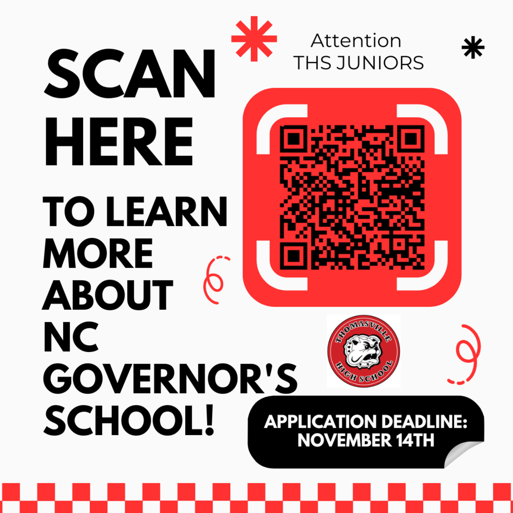 Scan the QR code to learn more about NC Governor's school