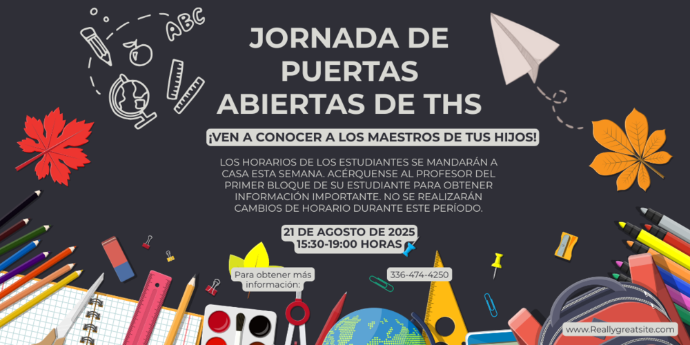 THS Open house info in spanish