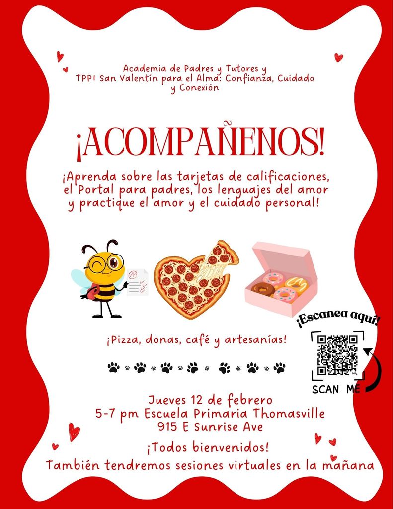 Parent Academy Info in Spanish