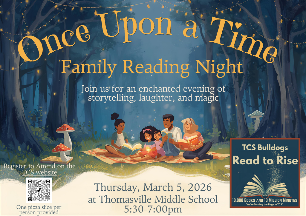 Once Upon a Time Family Reading Night!  Please scan the QR Code to RSVP