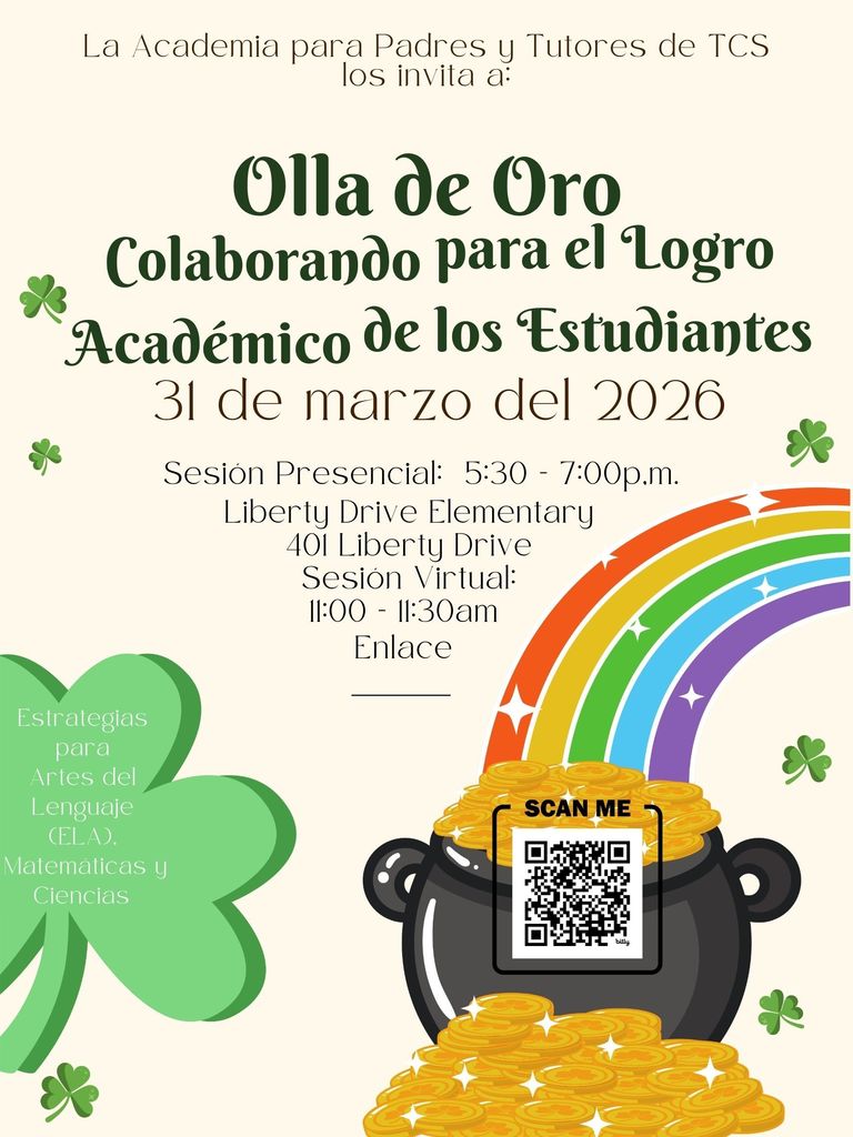 Information for Parent Academy Night en Espanol