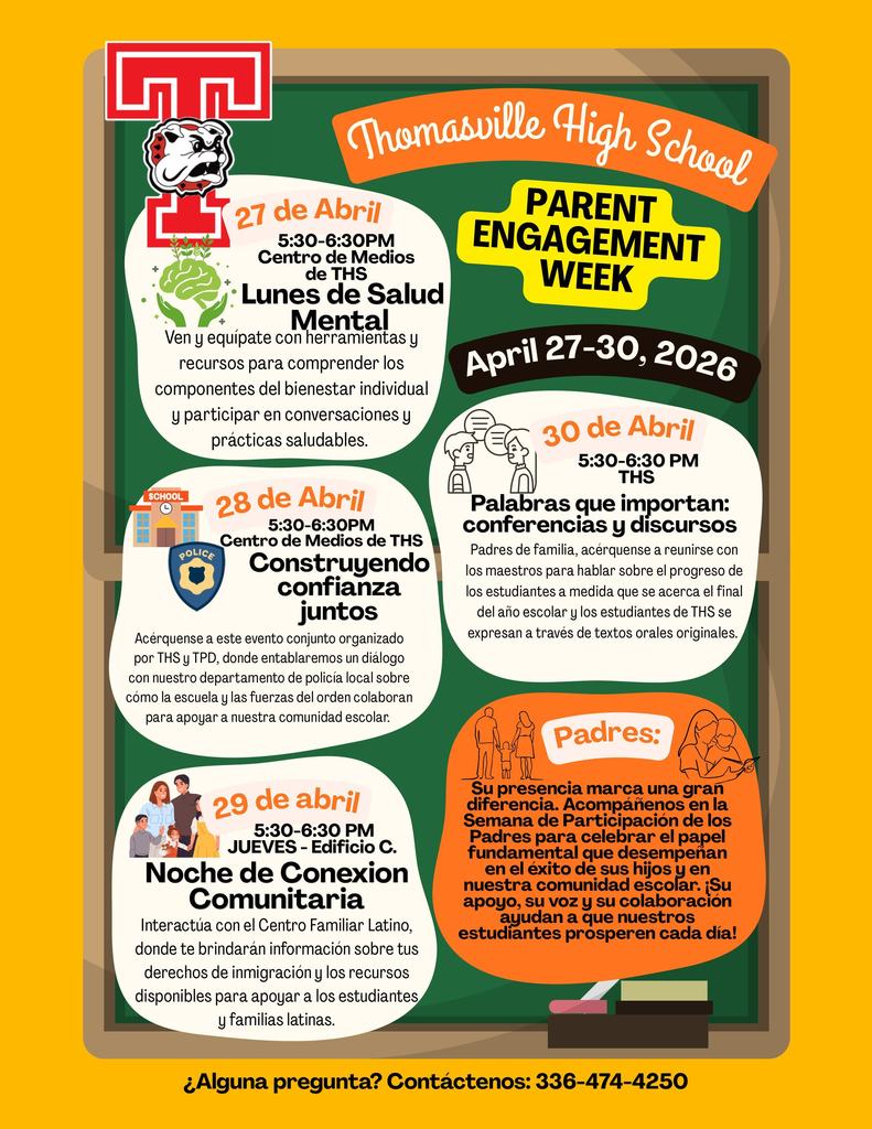 Parent Engagement Week Activities espanol