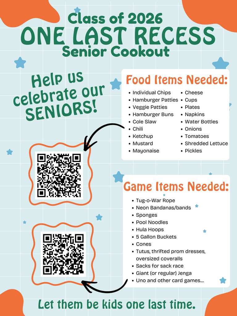 Donations needed for Class of 2026 