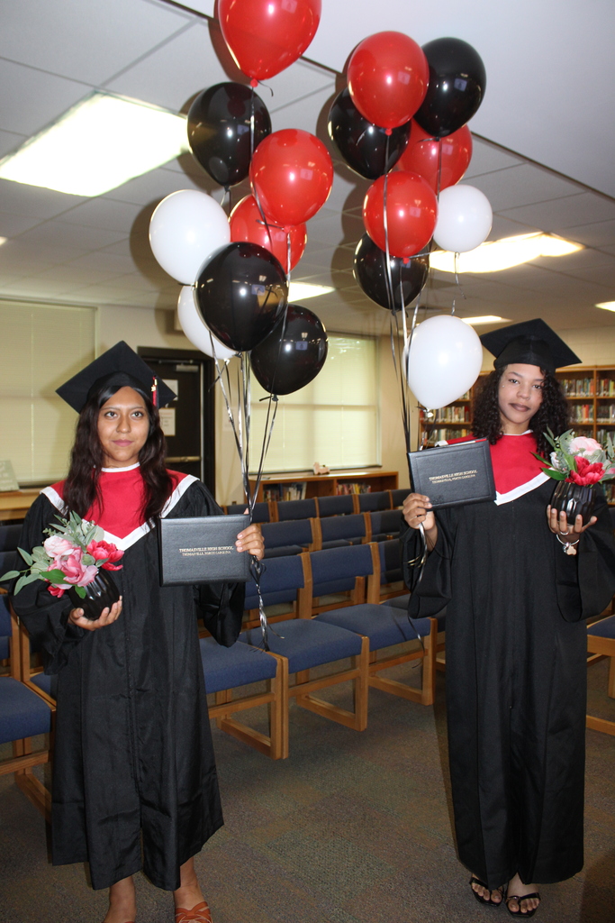 Kayla and Kailey received their diplomas today after hard work and dedication!