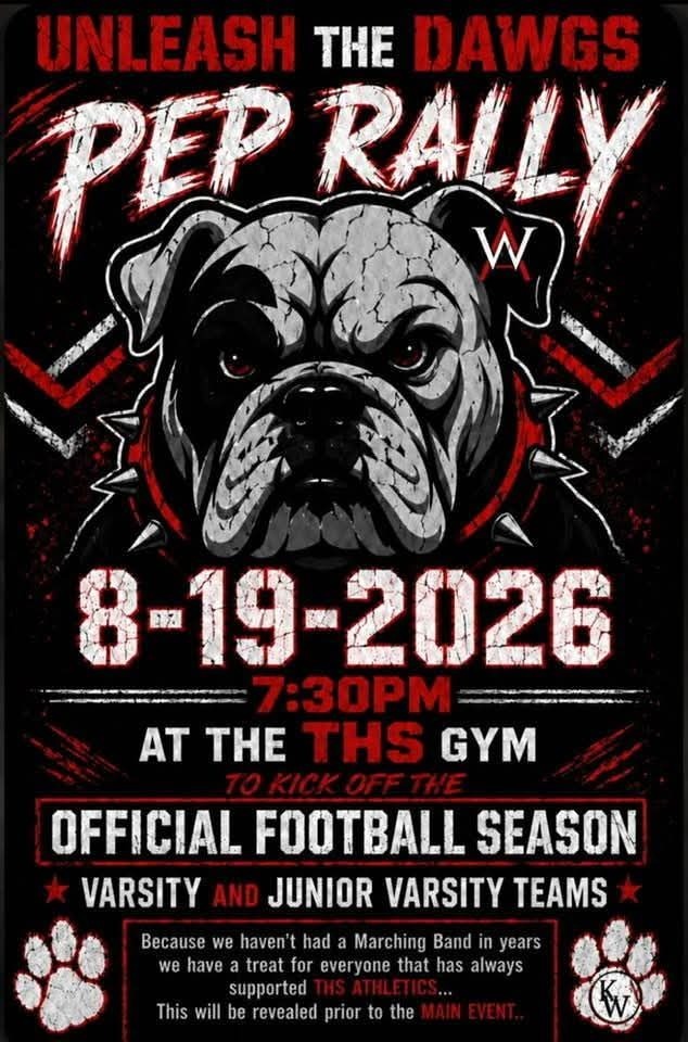 Pep rally for the community and THS Football 8/19/2026