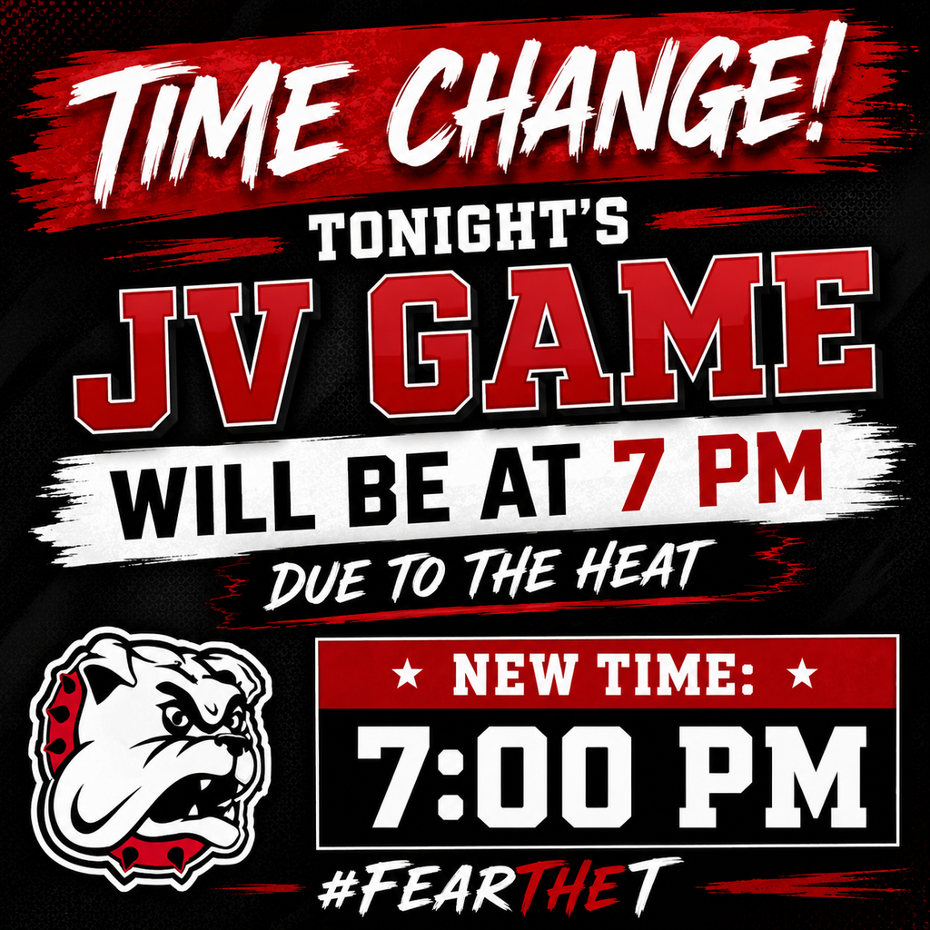 JV Game time changed to 7:00pm