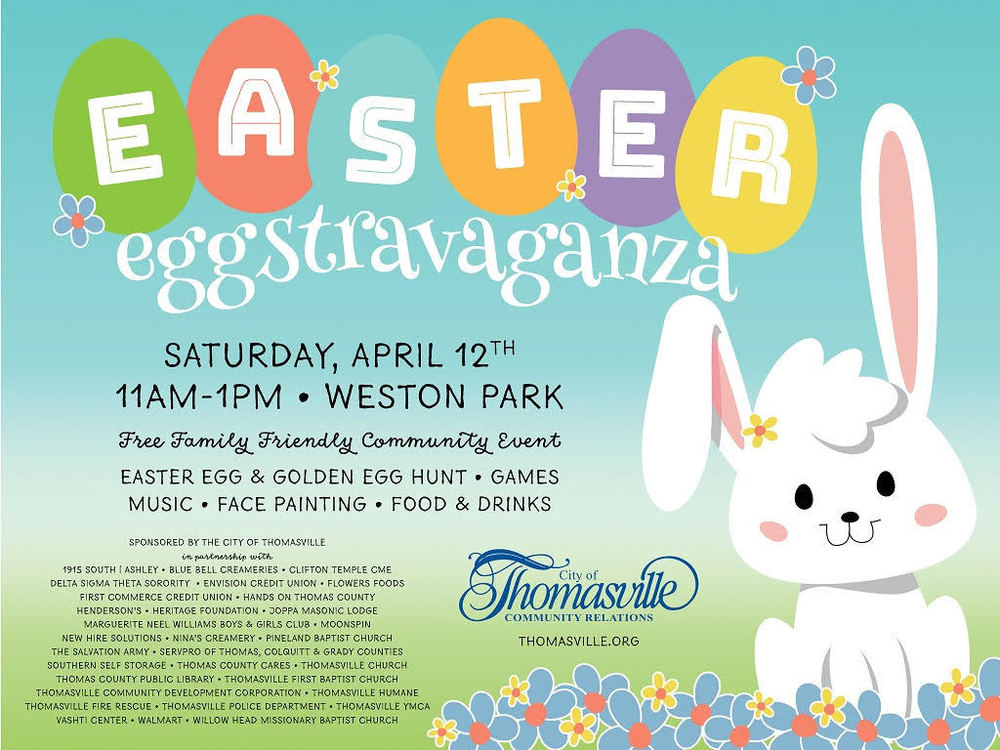 Easter Eggstravaganza April 12 City of Thomasville