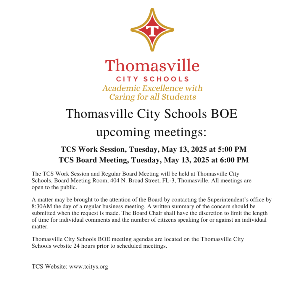 TCS Board Work Session May 13th