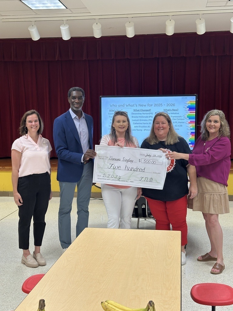 SES Mrs. Singley TCS TOTY recognized TNB 1