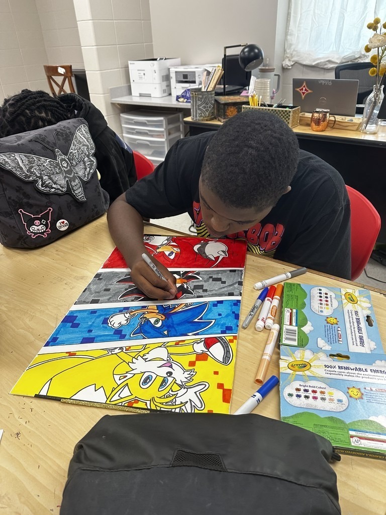 THS Student Spotlight Ms. Pilcher's Art Class