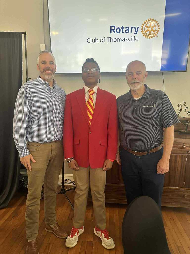 THS/SA Desean Bryant Thomasville Rotary Club Student of the Month 5
