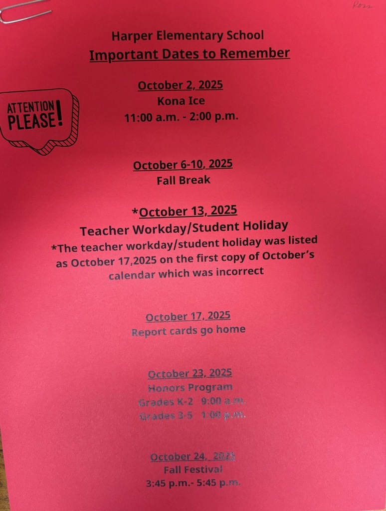 Important Dates