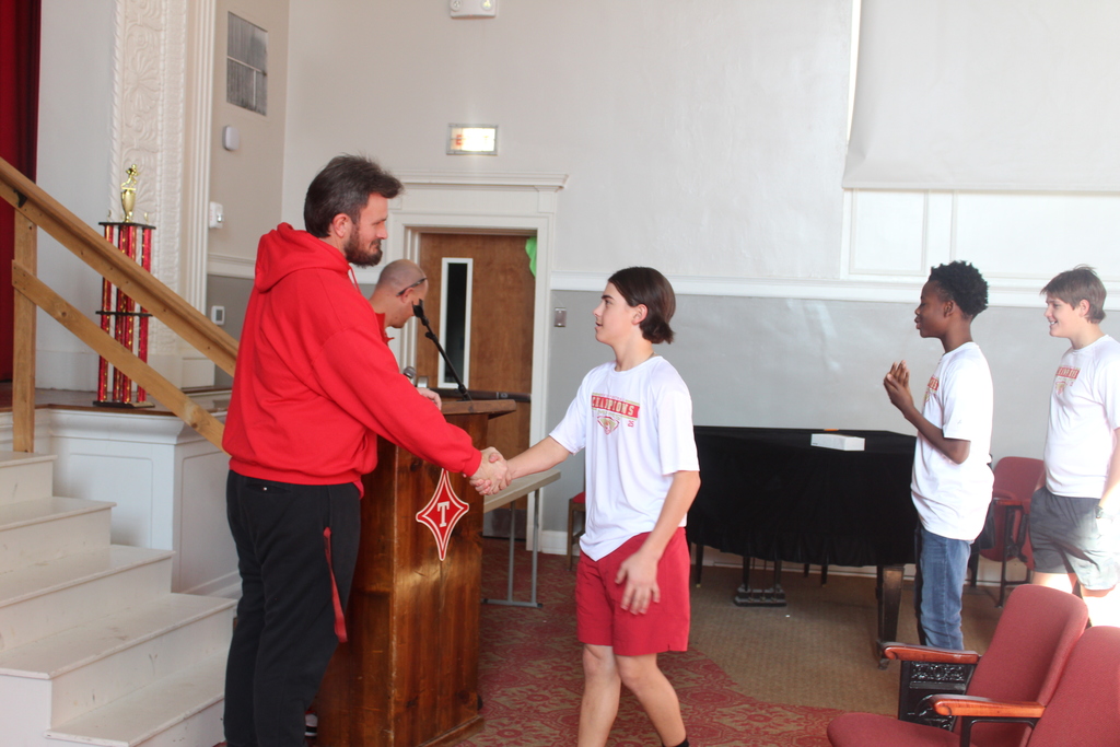 MPMS 8th Grade Football Championship Ring Ceremony Dec 25 2