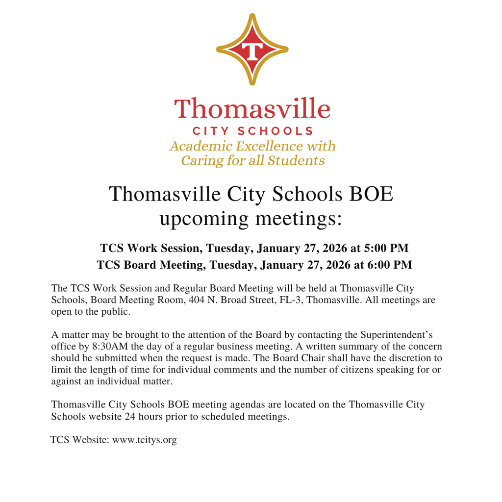 TCS BOE Work &  Board Meetings for Jan  27, 2026
