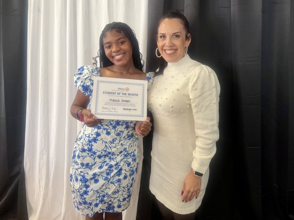 THS/SA December Rotary Club Students of the Month Mckenzy Germain