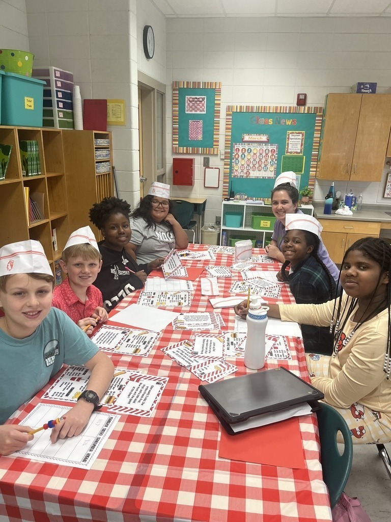 JES 5th grade Cook's Diner Math 3