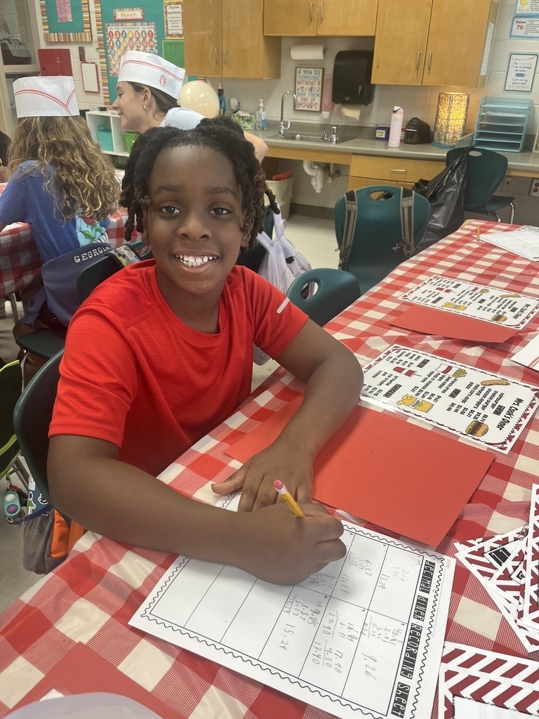 JES 5th grade Cook's Diner Math 4