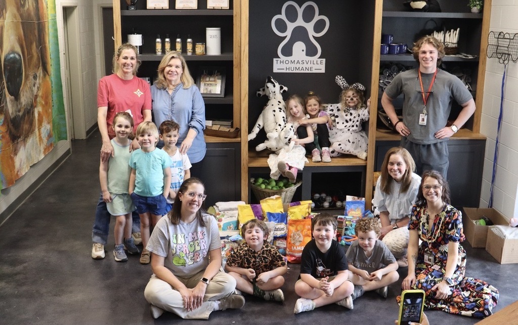 JES Kindergarten 200 Thomasville Birthday Acts of Kindness - Humane Society 1