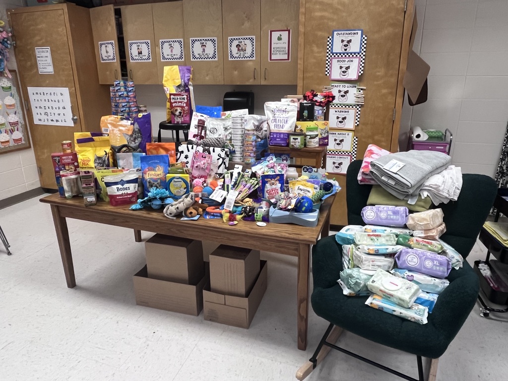 JES Kindergarten 200 Thomasville Birthday Acts of Kindness - Humane Society 2