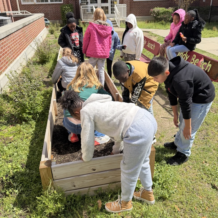Fourth Grade Flower bed 