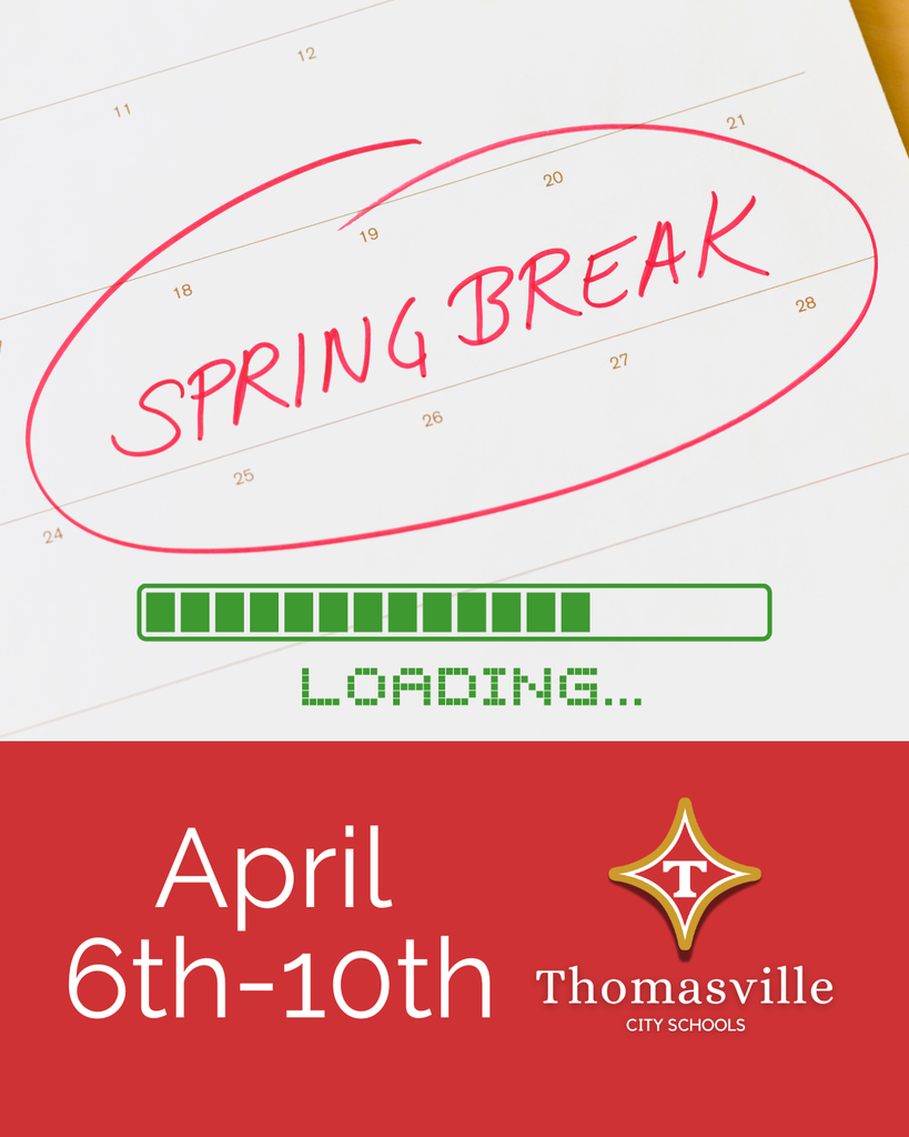 TCS Spring Break April 6th-10th