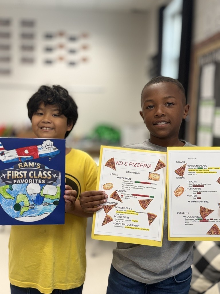 JES 3rd Grade Mrs. Keaton Restaurant Menu's 4