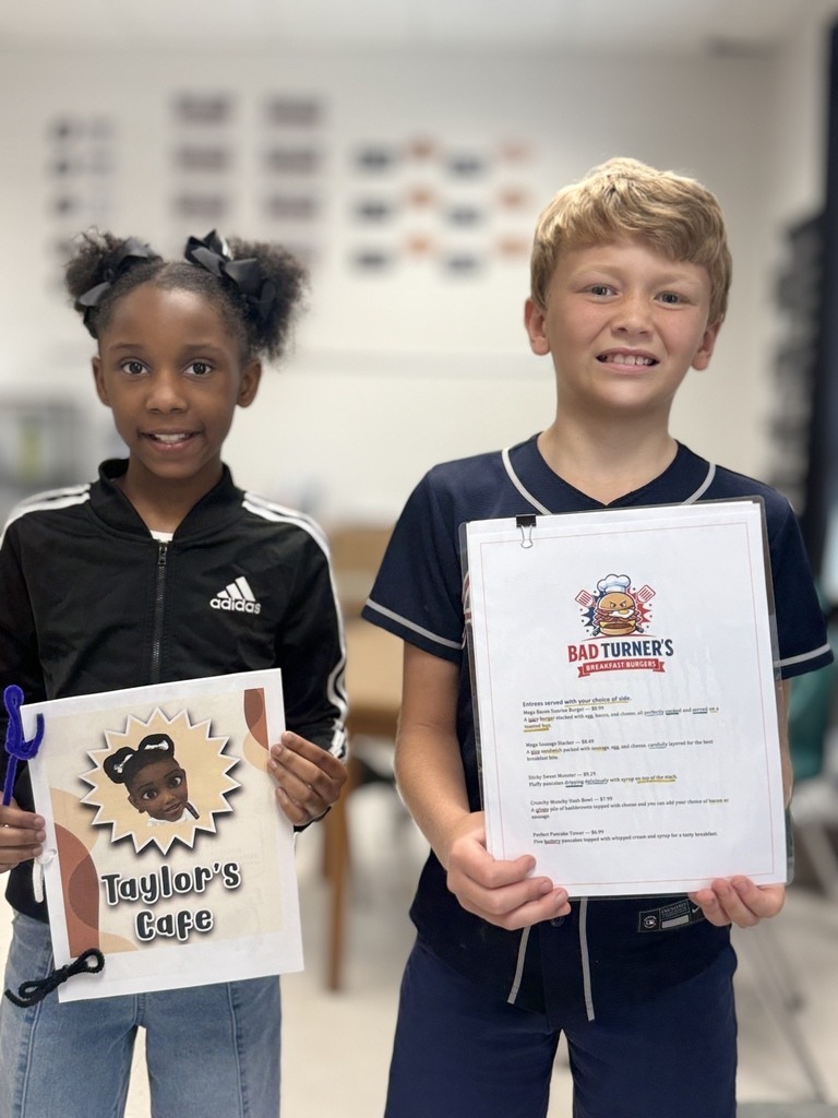 JES 3rd Grade Mrs. Keaton Restaurant Menu's 8