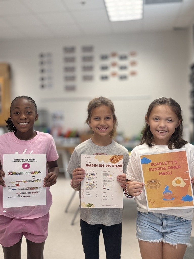 JES 3rd Grade Mrs. Keaton Restaurant Menu's 2